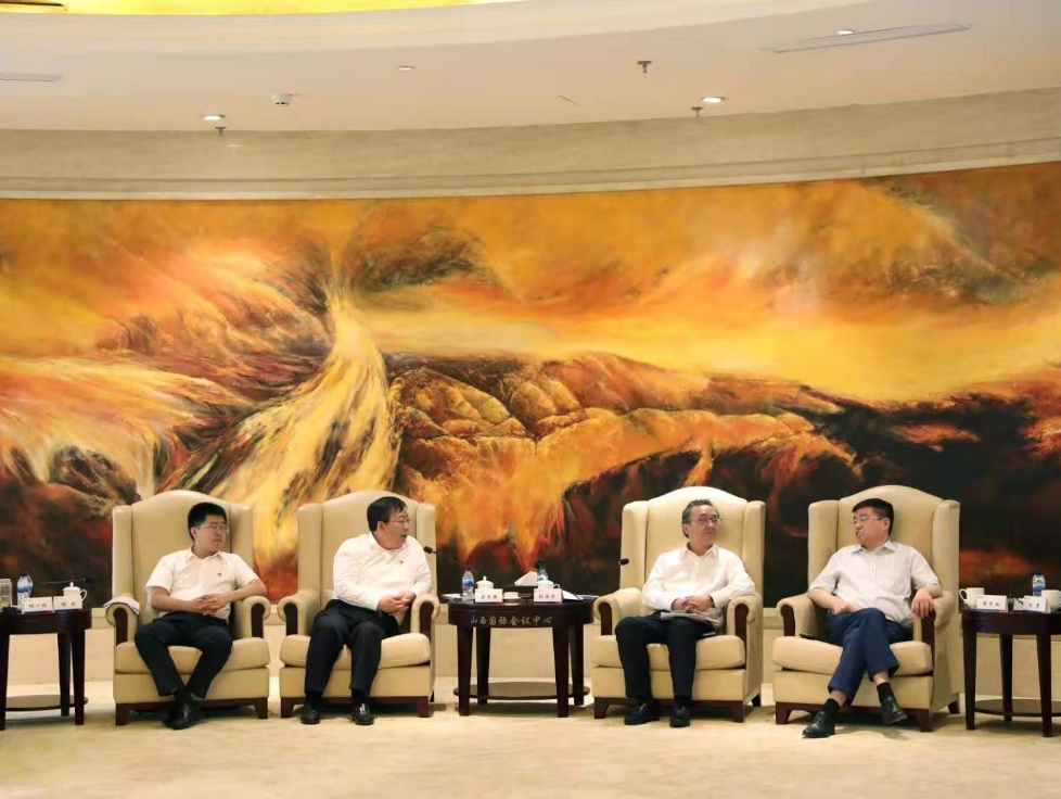 金亞潤環(huán)?？萍级麻L常文光一行赴太原參加“工業(yè)固廢綜合利用”項目政企銀洽談會